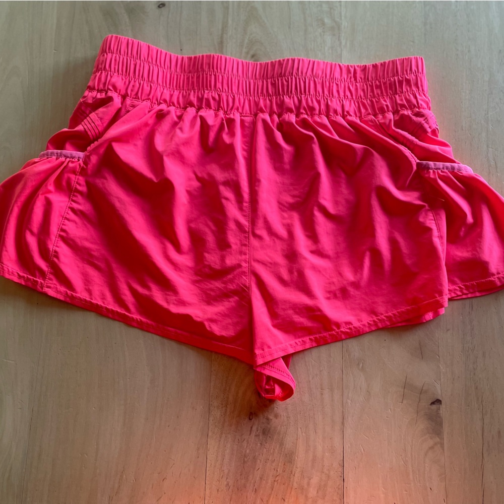 Free People Movement Get Your Flirt On Shorts Hot Pink Women’s XL